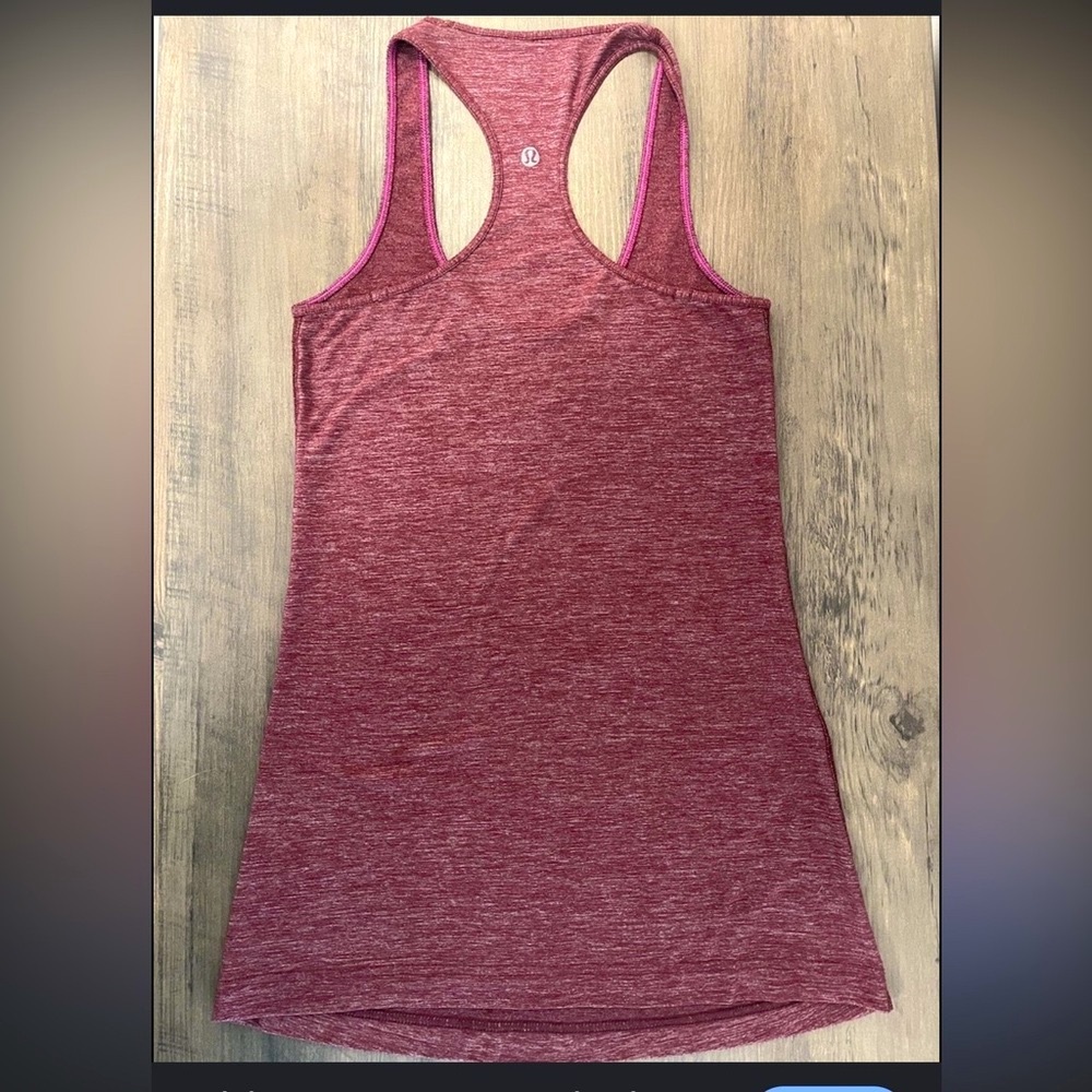 Lululemon Maroon Racerback Tank Top, size 6-8
